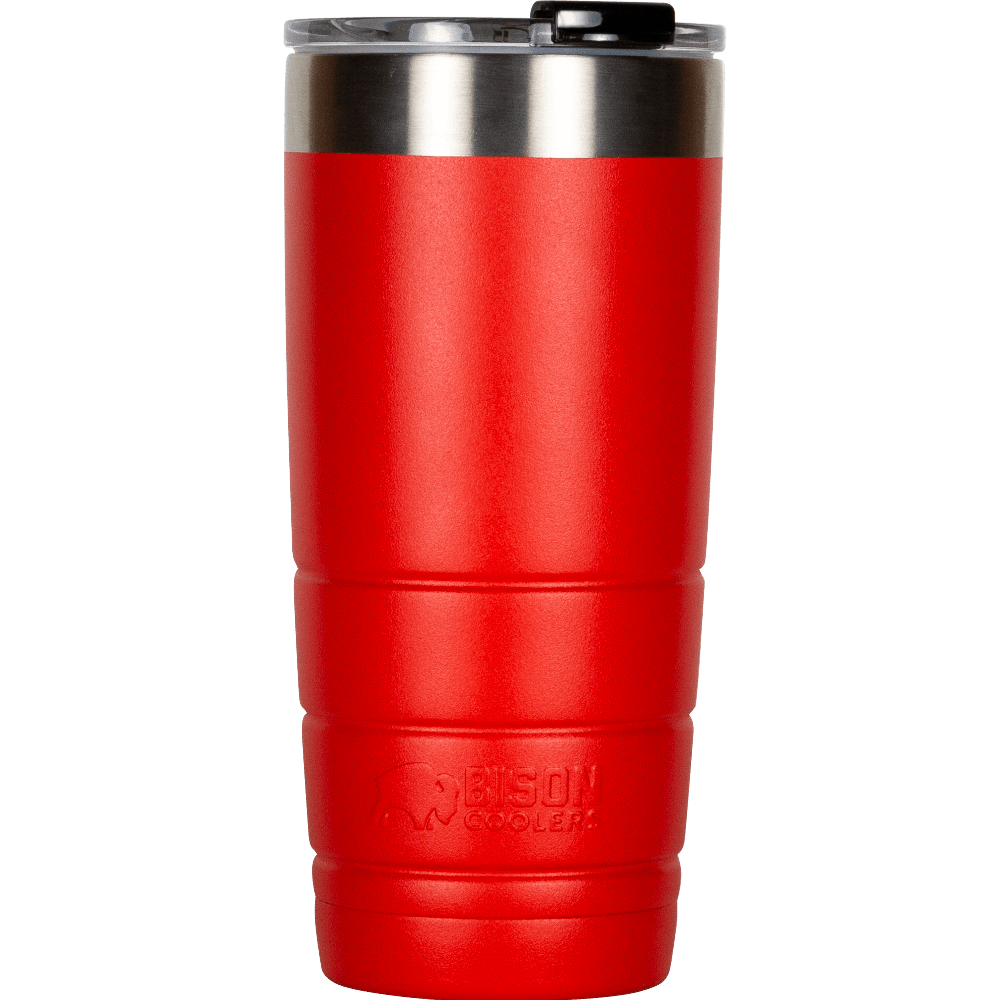Red 32 oz Bison Bottle - Bison Coolers