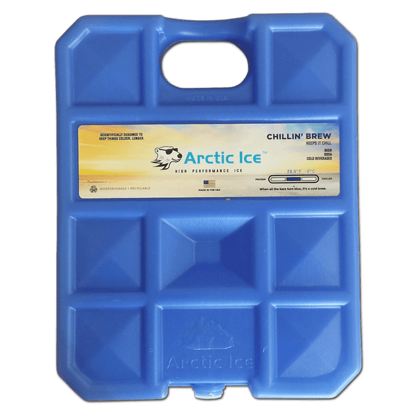 Arctic ICE Chillin' Brew Series, Long Lasting Reusable Ice Pack, Blue Large