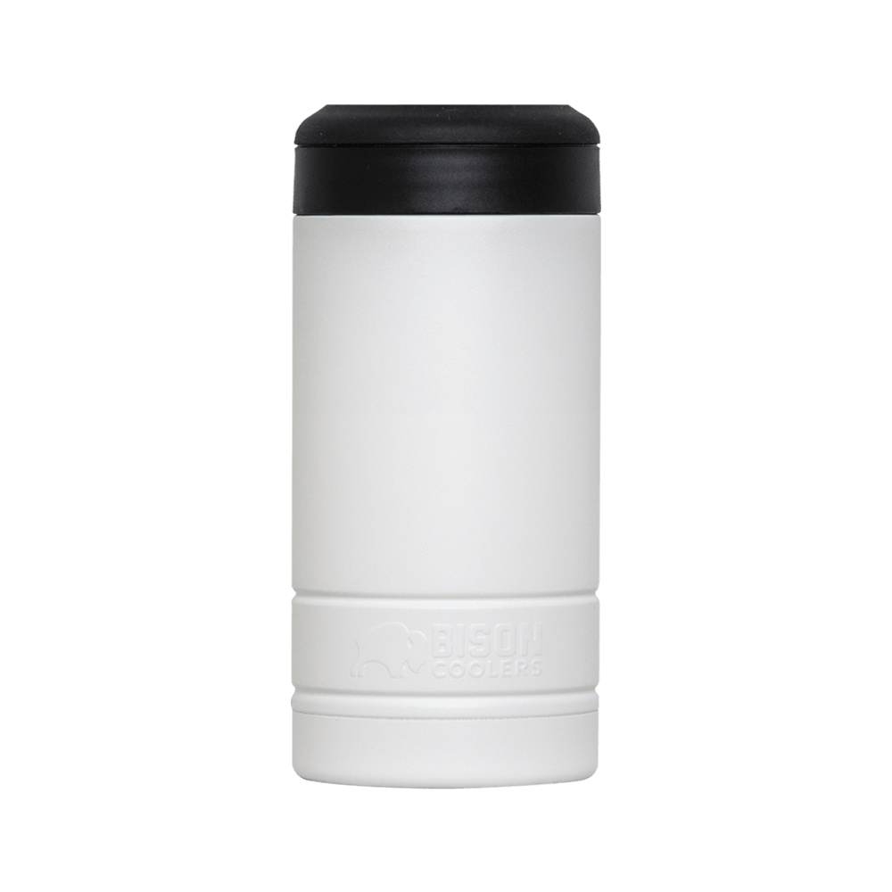 Black Slim Can Cooler | Bison Coolers